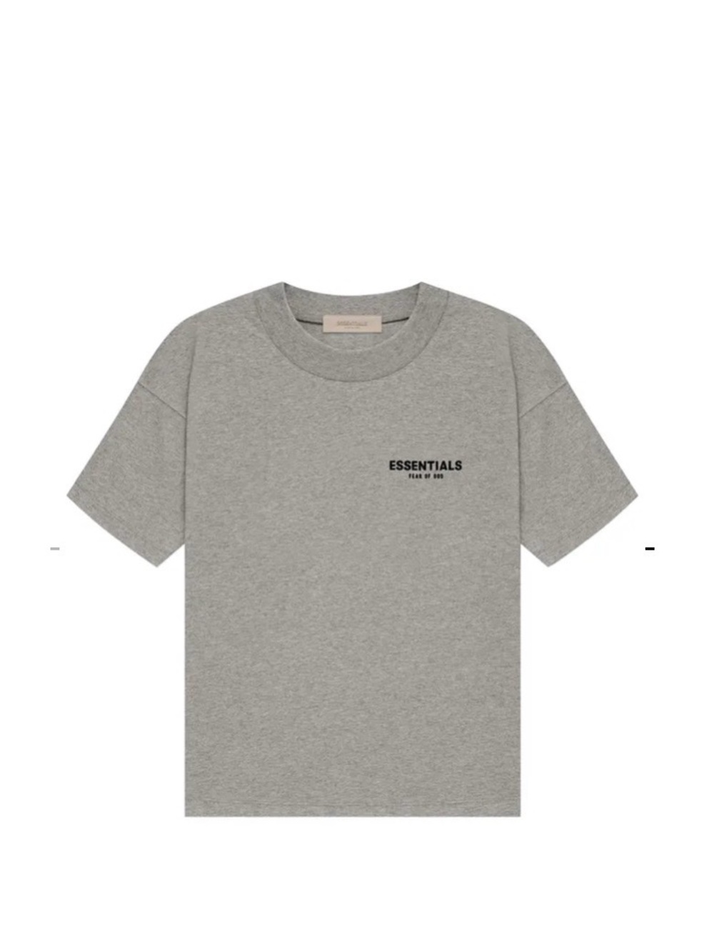 Essentials Heather Gray Short Sleeve Logo Tee